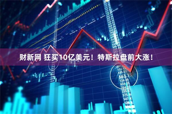 财新网 狂买10亿美元！特斯拉盘前大涨！