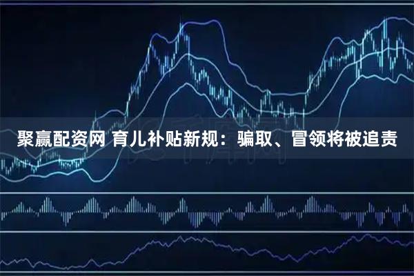 聚赢配资网 育儿补贴新规：骗取、冒领将被追责