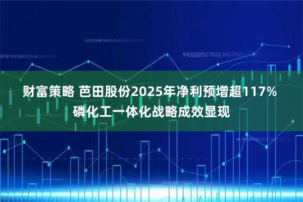 财富策略 芭田股份2025年净利预增超117% 磷化工一体化战略成效显现